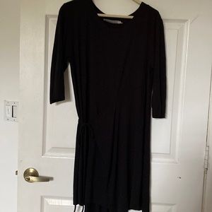 Black Jersey wrap dress from Milan